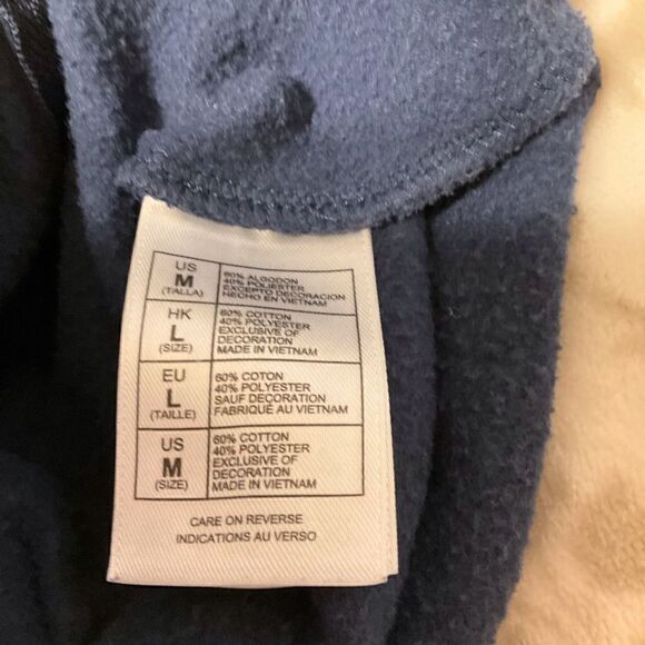 Vintage Disney Parks zip up Hoodie Navy and Yellow, Medium - Picture 7 of 7